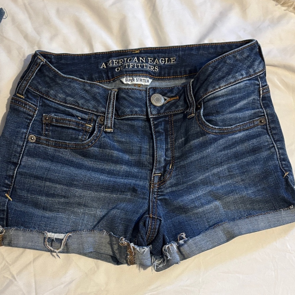 American Eagle Outfitters Women's Blue Denim Shorts